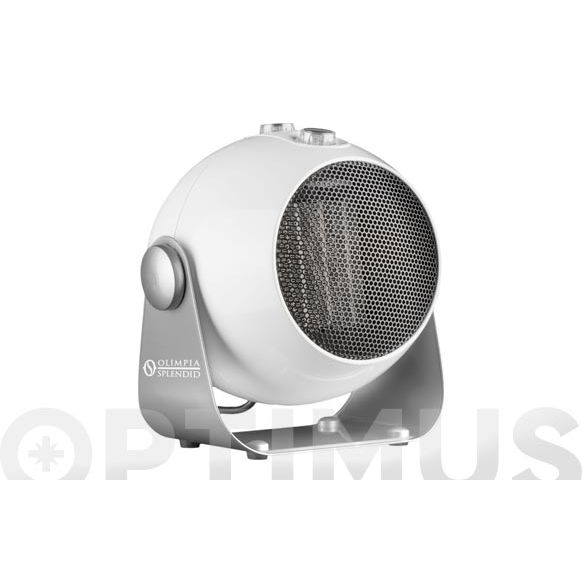 TERMOVENTILADOR CERAMICO DESIGN 1800W INCLINABLE COLOR BLANCO.