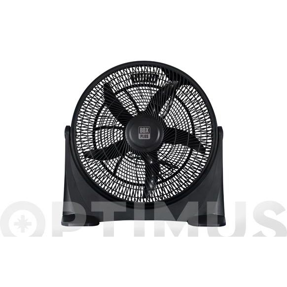 VENTILADOR BOX FAN Ø 50 CM 90 WT ORIENTABLE 90º NEGRO BOXPLUS 