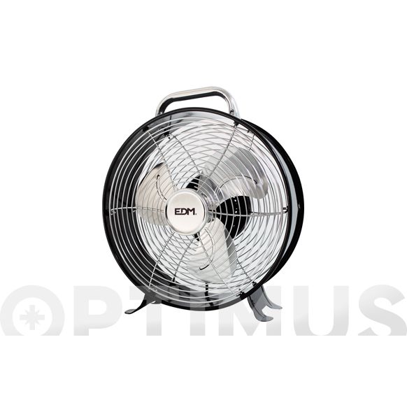 VENTILADOR DE SOBREMESA NEGRO 30W ASPAS Ø 20CM EDM