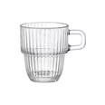 TAZA VIDRIO GRABADO BARSHINE 8,9 CL CAFE