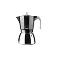 CAFETERA ACERO + ALUMINIO INDUCCION ELBA 3 TAZAS NEGRA