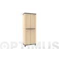 ARMARIO RESINA SAHARA CON 2 PUERTAS COLOR ARENA (181CM*68CM*39CM) JOBGAR