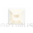 BASE ADHESIVA PARA BRIDAS NYLON 19X19 BLANCA INDEX