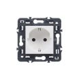 BASE ENCHUFE ELEC 9X9X3,8CM EMP TOMA TIERRA ABS BL VALENA NE VALENA NEXT