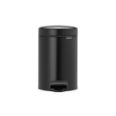 CUBO PEDAL NEW ICON NEGRO MATE 3 LT BRABANTIA