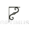 ESCUADRA SOPORTE ORNAMENTAL MODELO 2 NEGRO 150 X 115 MM AMIG