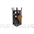 JUEGO CHIMENEA 70CM 5PZAS CUADRADO  MODERNO ZORRO