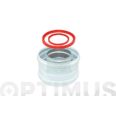 MANGUITO COAXIAL ALUMINIO Ø60/100 BLANCO DISMOL