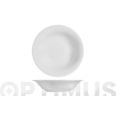 PLATO PORCELANA GRABADO BLANCO  HONDO-23 CM