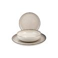 VAJILLA 12 PZ PORCELANA PEARL BEIGE