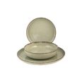 VAJILLA 12 PZ PORCELANA PEARL VERDE